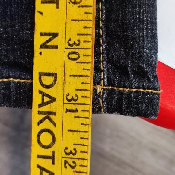 Southpole jeans low-rise black with gold details women's junior size 7 - Picture 13 of 15